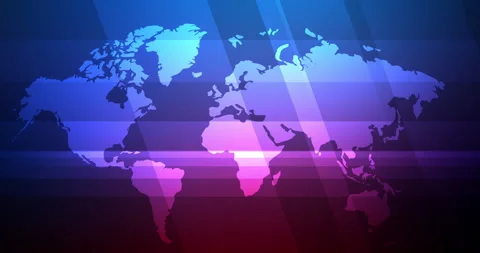 Abstract background world map | Stock Video | Pond5