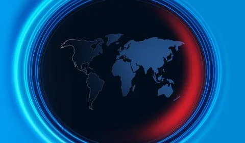 Abstract background with worldmap in center concept series Stock Illustration