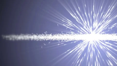 Abstract background - wtite particles flying on the blue background. Stock-Footage 70102049