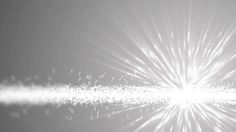 Abstract background - wtite particles flying on the gray background. Stock-Footage 70102857