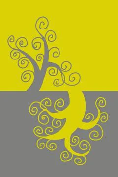 Abstract background in yellow and gray color Stock Illustration