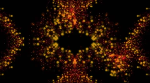 Abstract background of yellow and red glowing particles (FULL HD) Vídeos de archivo 55889942