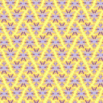 Abstract background with yellow and violet triangles, vector illustration. Stockillustratie