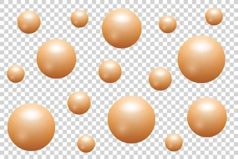 Abstract background from yellow balls. Circle shape sphere Stock Illustration