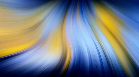 Abstract background yellow blue ink blur motion Stock Illustration