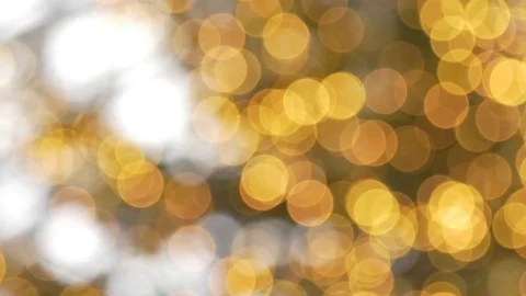 Abstract background yellow bokeh circles and light dots Stock Footage 71238591