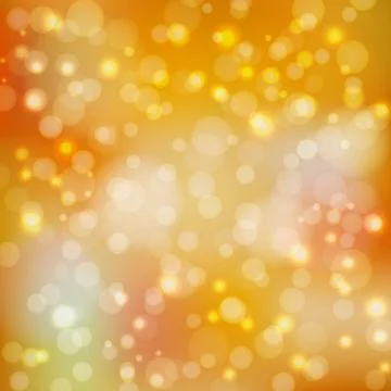 Abstract background yellow bokeh Stock Illustration