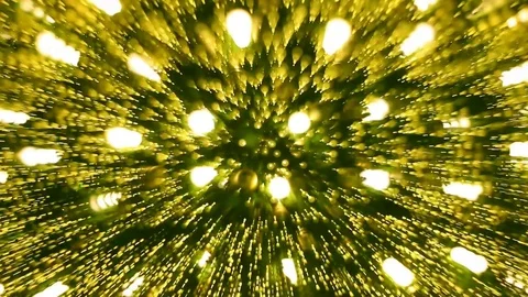 Abstract background Yellow bokeh light from the Christmas tree.lights would s Stock Footage 83233680