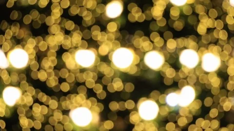 Abstract background Yellow bokeh light from the Christmas tree.lights would s Stock Footage 83233717