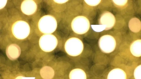 Abstract background Yellow bokeh light from the Christmas tree.lights would s Video stock 83234111