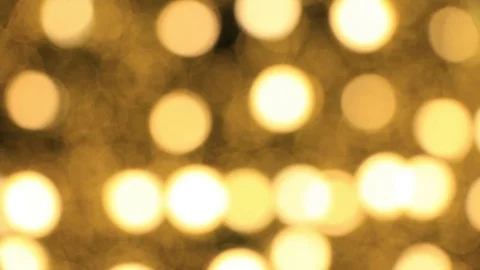 Abstract background Yellow bokeh light from the Christmas tree.lights would s Video stock 83234307