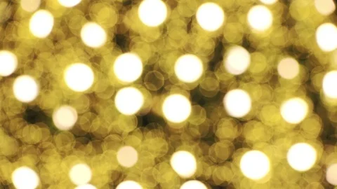 Abstract background Yellow bokeh light from the Christmas tree.lights would s Video stock 83234821