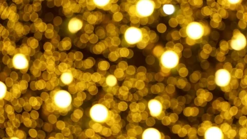 Abstract background Yellow bokeh light from the Christmas tree.lights would s Video stock 83235551