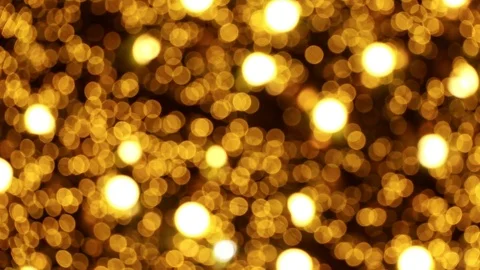 Abstract background Yellow bokeh light from the Christmas tree.lights would s Stock Footage 83236232