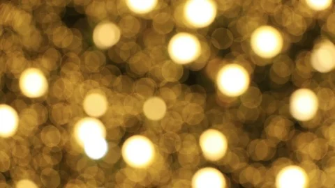 Abstract background Yellow bokeh light from the Christmas tree.lights would s Stock Footage 83263555