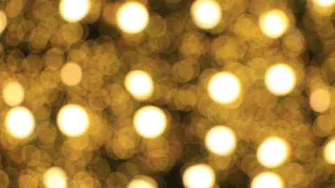 Abstract background Yellow bokeh light from the Christmas tree.lights would s Stock Footage 83263647