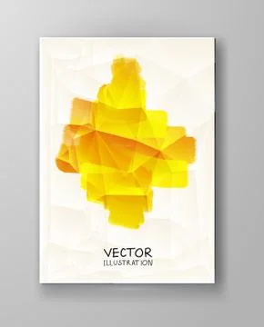 Abstract background yellow color. Stock Illustration