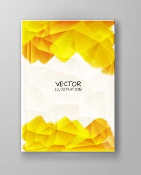Abstract background yellow color. Illustrazione stock