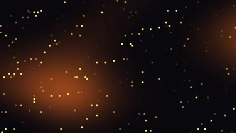 Abstract background with yellow dots and orange lights Stock Footage 329009156