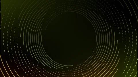 Abstract background with yellow dotted lines on black gradient Stock Footage 332979014