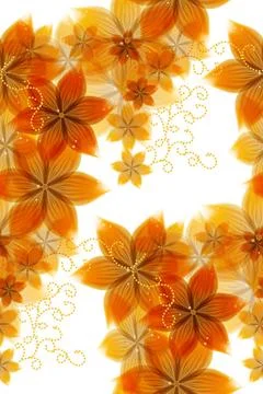Abstract background of yellow flowers vector illustration of Abstract back... Stockfoto's