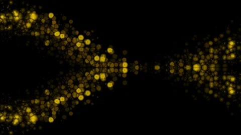 Abstract background of yellow glowing lights in flowing motion (Full HD) Stock-Footage 118218495