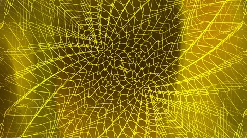 Abstract background with yellow lines and star shapes. Stock Footage 280688611