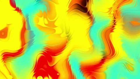 Abstract background with yellow, red, and blue flowing shapes.  Stock Footage 285947622