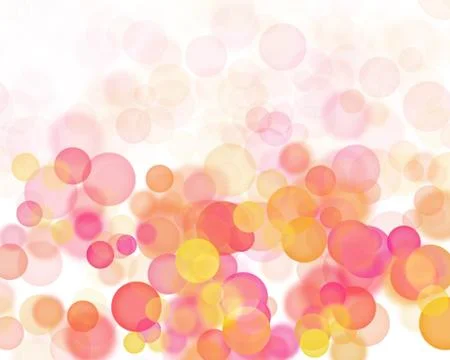 Abstract background of yellow red bubbles, ball bubble circle illustration. F Stock Illustration