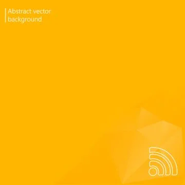 Abstract background in yellow tones. Vector icons. Abstract Creative concept Illustrazione stock