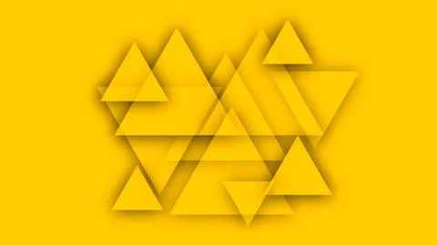 Abstract background with yellow triangles Stock Illustration