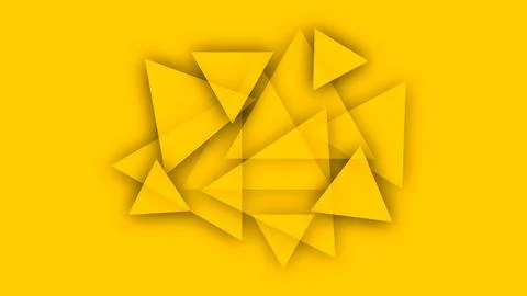 Abstract background with yellow triangles Stock Illustration