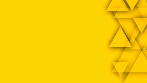 Abstract background with yellow triangles Stock Illustration