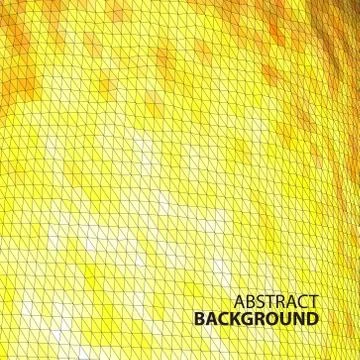 Abstract background of yellow triangles with place for text Stock Illustration