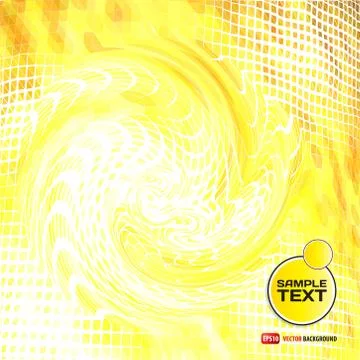 Abstract background of yellow triangles with place for text Illustrazione stock