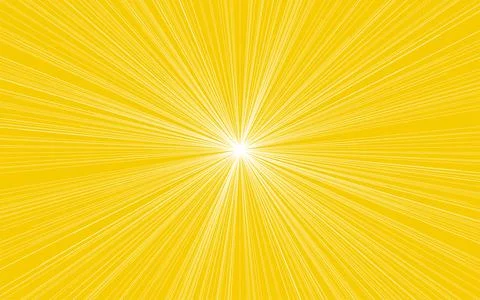 Abstract background, yellow with white effect line radiating from the center 스톡 일러스트