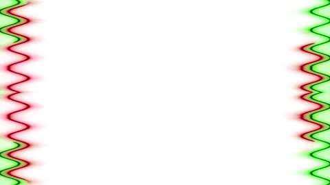 Abstract Background with Zigzag Green and Red Lines Stock Footage 284402903