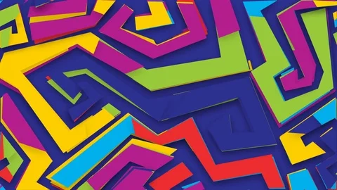 Abstract background with zigzags Stock Footage 81443499