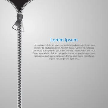 Abstract Background with Zipper Vector Illustration Stock Illustration