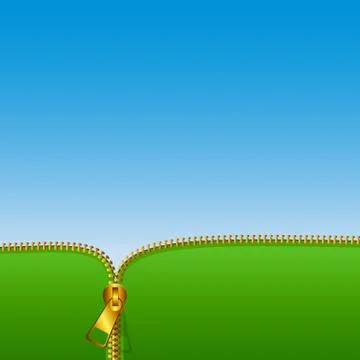 Abstract Background with Zipper Vector Illustration Stock Illustration