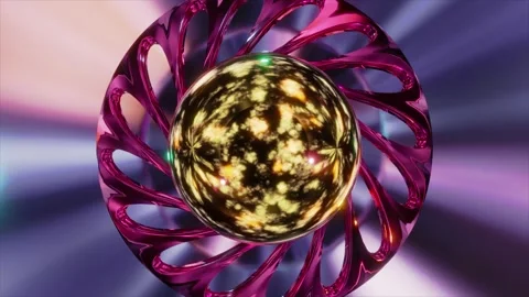 Abstract backgroundfuturistic objects and forms transformation rotation. 스톡 동영상 258221154