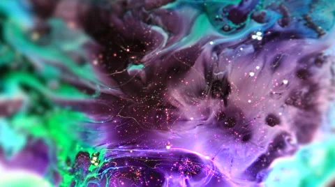 Abstract background,looks like space but is actually backlit liquid on glass 2 Stock Footage 45091204