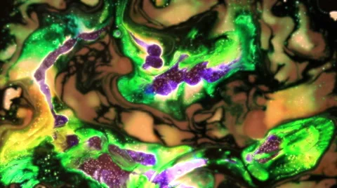 Abstract background,looks like space but is actually backlit liquid on glass Stock Footage 45091389