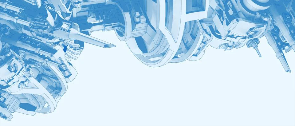 Abstract Background.machine and Industrial Evolution for Robotics and Artificial Stock Illustration