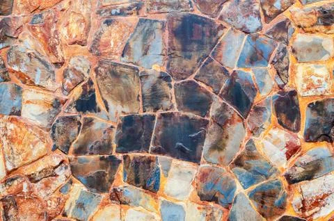 Abstract background,Old wall stone Cladding tiles patterns handcraft tiles pa Stock-Fotos