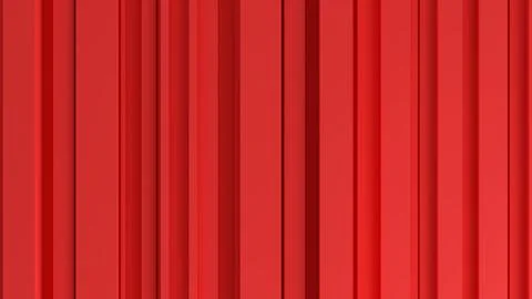 Abstract background,red vertical shape on a red background,3d rendering Stock Photos