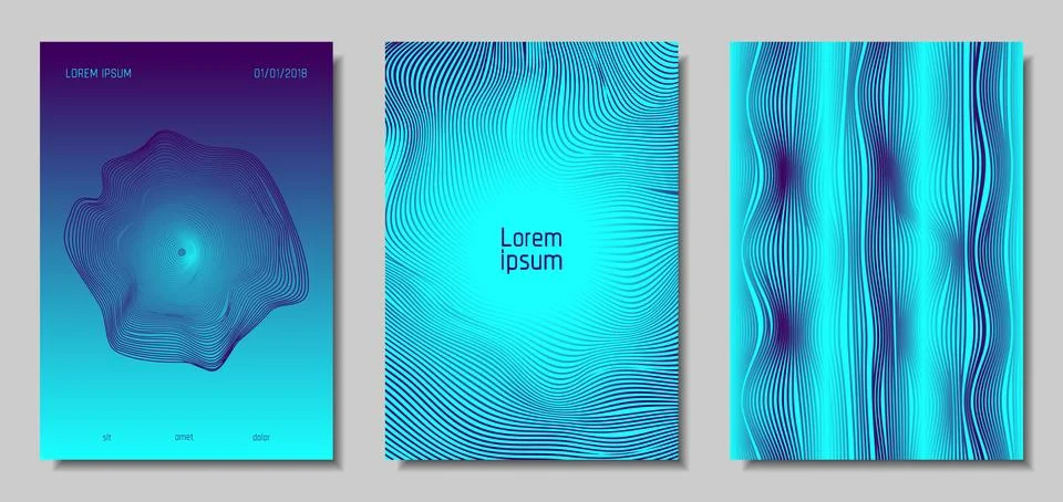 Abstract Backgrounds with 3d Effect. Stock Illustration