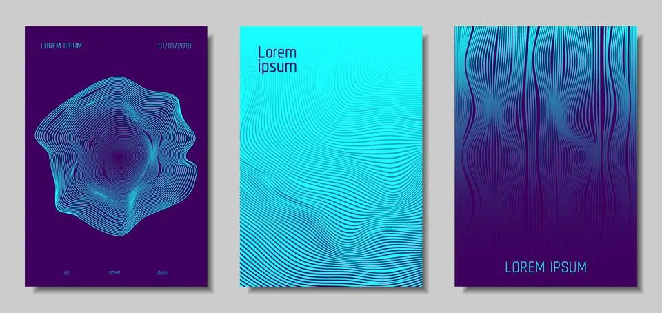 Abstract Backgrounds with 3d Effect. Stock Illustration