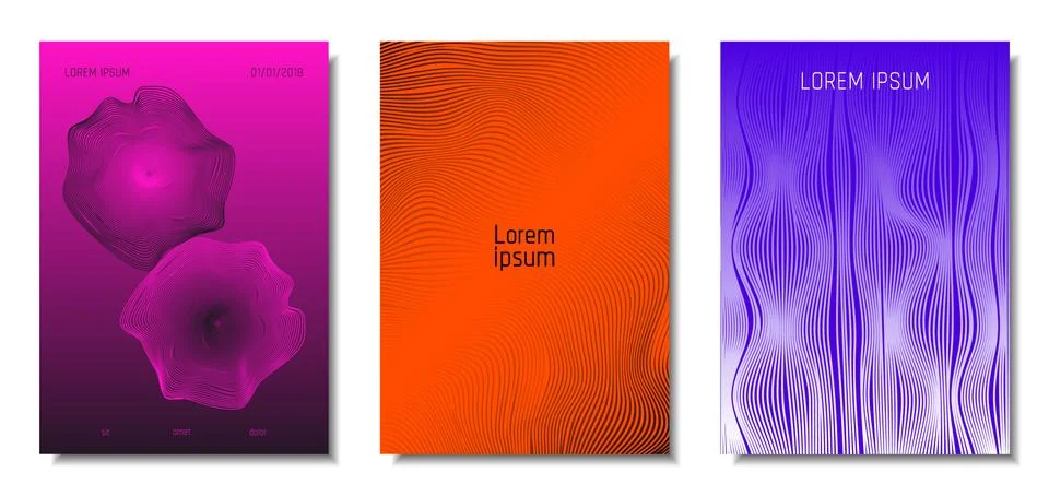 Abstract Backgrounds with 3d Effect. Stock Illustration