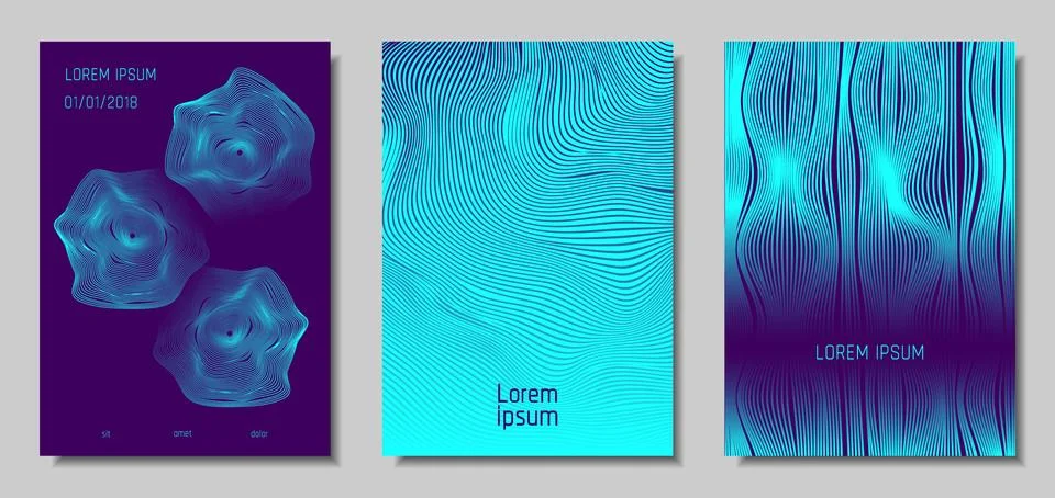 Abstract Backgrounds with 3d Effect. Stock Illustration